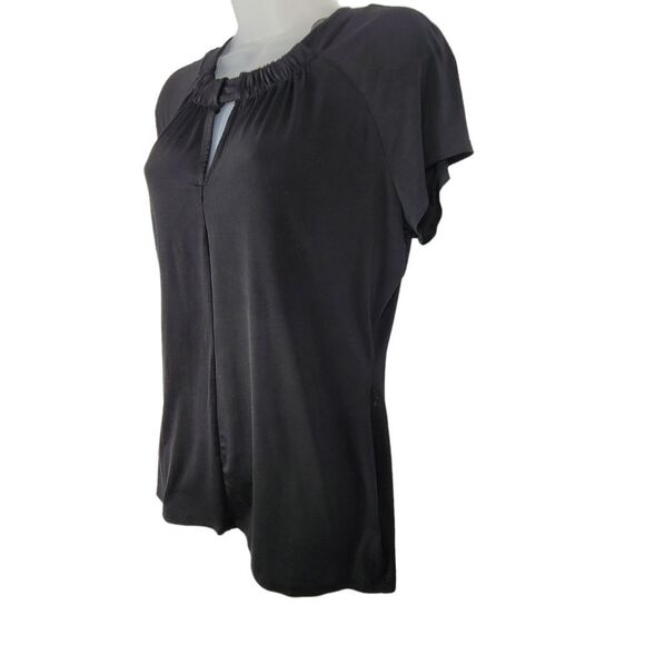 Worthington Black Blouse Sz M - Picture 2 of 5